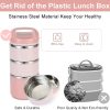 9e0eeb5a-5ff4-4a53-b211-8ff97aac65b6 Tedemei 3-Layer Stainless Steel Lunch Box Leak-Proof with Handle and PU Foam Insulation