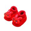 Rabbit Cartoon Baby Shoe, Warm Soft Sole Winter Plush and Thick Cotton Socks and Shoes