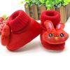 Rabbit Cartoon Baby Shoe, Warm Soft Sole Winter Plush and Thick Cotton Socks and Shoes