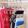 5 Layers Stainless Steel S Shape Multifunctional Clothes Hanger