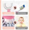 U Shaped Silicone Toothbrush for Kids Children, For Tooth Cleaning