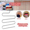 5 Layers Stainless Steel S Shape Multifunctional Clothes Hanger
