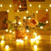 20 led Ball shape Fairy Lights, warm white snow ball Waterproof Decorative Fairy Lights 20 pieces set - Room Decoration Light