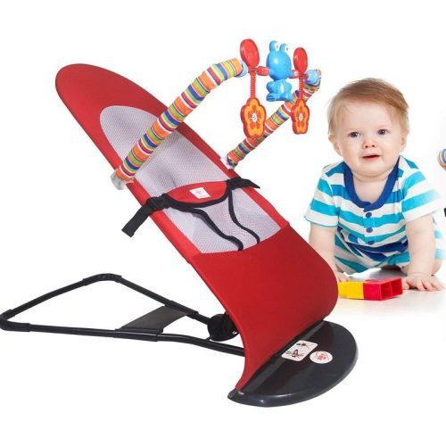 Baby Bouncer (With Toy) Chair Folding Soft Seat Safety Automatic Rocking Feel Merriment and enjoy