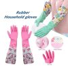পিভিসি কিচেন গ্লাভস ২ পিস, সিলিকন ডিশ ওয়াশিং কিচেন হ্যান্ড গ্লাভস