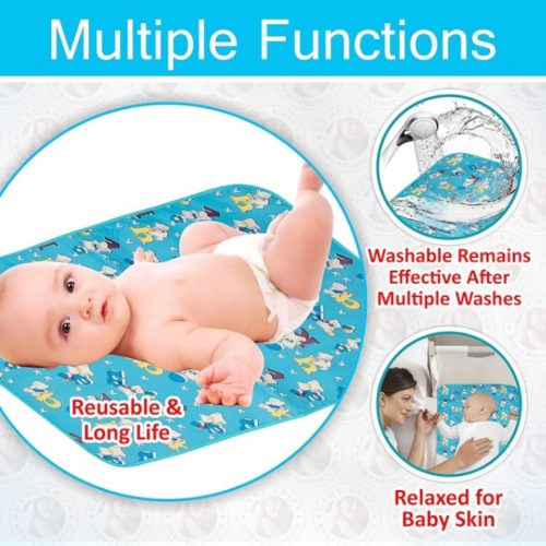 Baby Urine Mat (L 53cm-70cm), New Born Baby Waterproof, Reusable And Washable Urine Pad