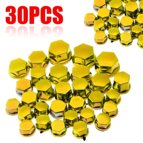 30Pcs Motorcycle Screw Nut Bolt Cap Cover Modification Decorative Universal Frame Sliders Sleeve Muff For Bike, motorcycles, electric motorcycles, scooters