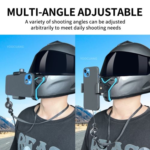 Motorcycle Helmet Chin Mount Holder Bracket for Mobile & GoPro