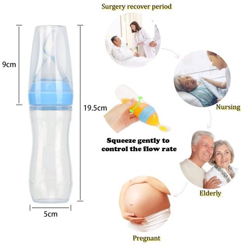 Applebear Silicone Baby Spoon Blue Feeder From 0m+ 120ml