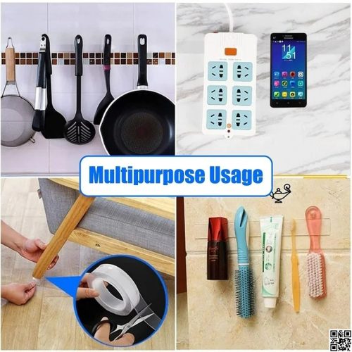 ডাবল সাইডেড আঠালো ন্যানো টেপ-৩ মি, ডাবল সাইডেড টেপ, উভয় সাইডেড টেপ