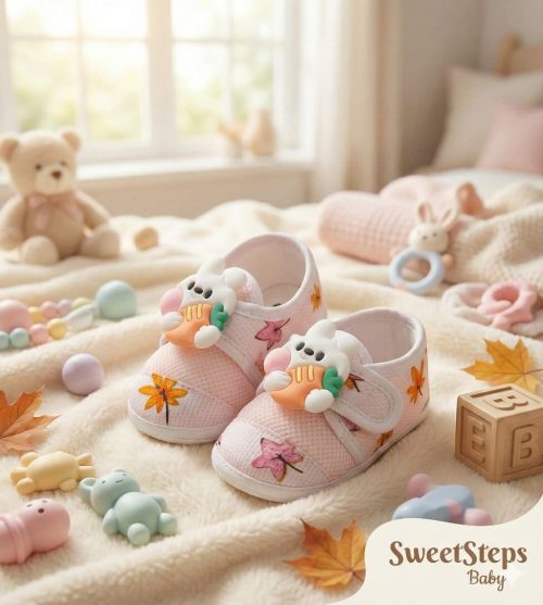 Newborn Baby Cotton Soft Shoes, I Love Baby Shoe For (0- 12 Months)