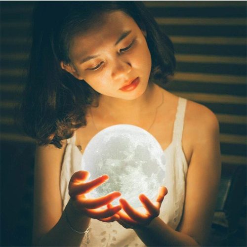 3D Moon Lamp 16 Colors With Remote Control