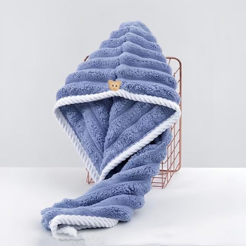 সুপার অ্যাবসর্বেন্ট, দ্রুত শুকানোর চুলের তোয়ালে, মাইক্রোফাইবার হেয়ার ড্রাই ক্যাপ