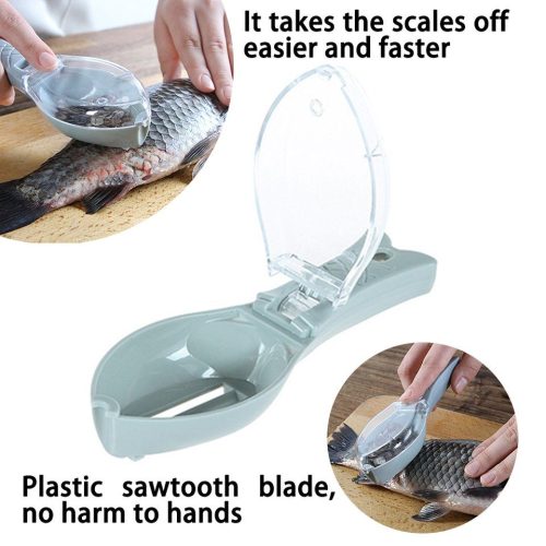 Plastic Fish Scales Remover Fast Cleaning Fish Skin Descaler With Cap
