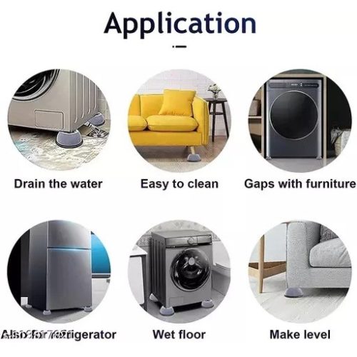 4Pcs Washing Machine Anti Shock Pad, Anti Vibration Pads for Washing Machine-৪ পিসি ওয়াশিং মেশিন অ্যান্টি শক প্যাড, ওয়াশিং মেশিনের জন্য অ্যান্টি ভাইব্রেশন প্যাড