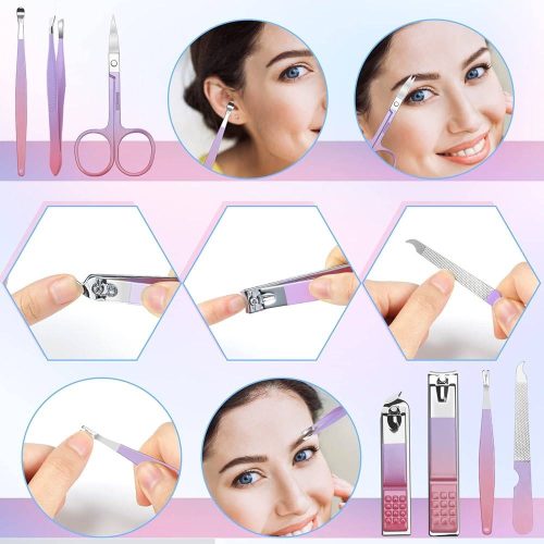16 Pcs Manicure Set Professional Nail Clippers Pedicure Kit