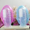 Silicon baby finger toothbrush with cover