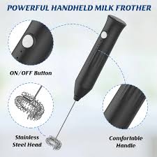 Rechargeable Drink Frother, Portable Hand Blender For Lassi, Milk, Coffee, Egg Beater Mixer - Coffee Mixer. রিচার্জেবল ড্রিংক ফ্রদার, লস্যি, দুধ, কফি, ডিম বিটার মিক্সারের জন্য পোর্টেবল হ্যান্ড ব্লেন্ডার - কফি মিক্সার