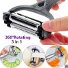 3 In 1 Roto Peeler for Vegetables and Fruits Cutter