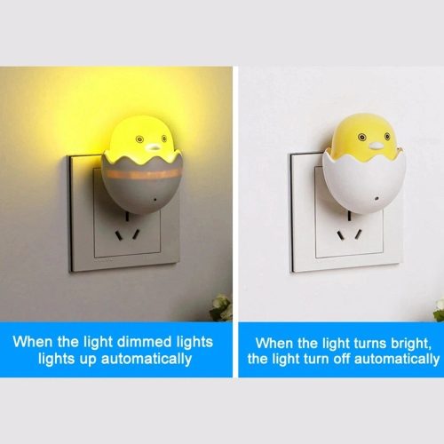 Yellow Egg Duck LED Night Light, LED Night Light Sensor Duck Lamp