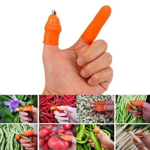 Silicone Finger Protector for vegetables cutting (6 Pieces) 1 Set
