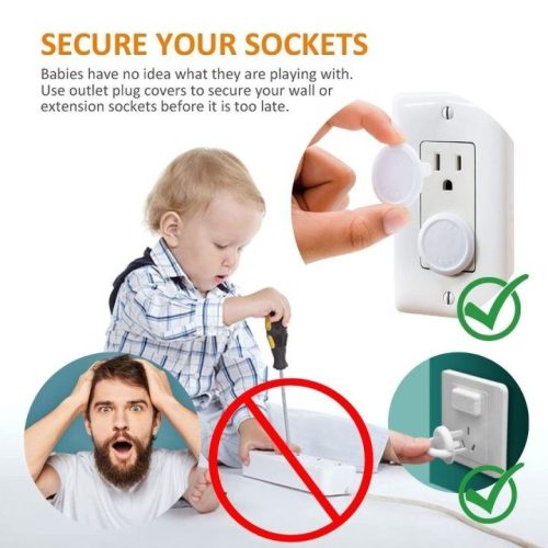 বেবি সেফটি ইলেকট্রিক্যাল সকেট কভার-১০ পিসি সেট, মাল্টিপ্লাগ সেফটি গার্ড, ইলেকট্রিক সকেট প্লাগ প্রোটেক্টর