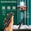 ef325249-f09d-41b1-b7ce-63d760f2a3e3 R1S Bluetooth Selfie Stick 4 in 1 Tripod Remote Control Selfie Stand