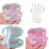 Silicon baby finger toothbrush with cover