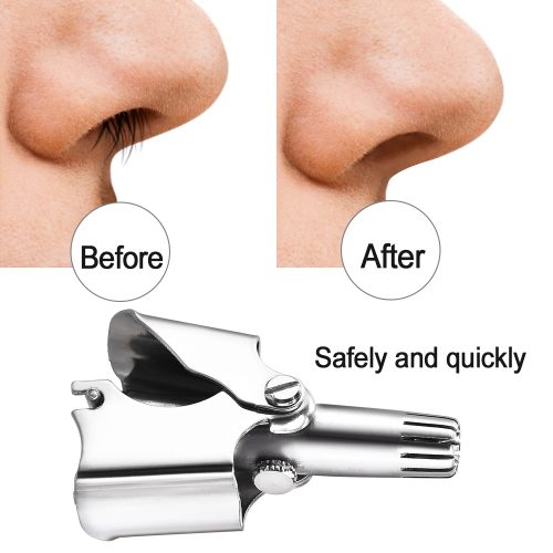 Nose Ear Hair Trimmer Manual Stainless Steel, Shaving And Unwanted Hair Removal Tool