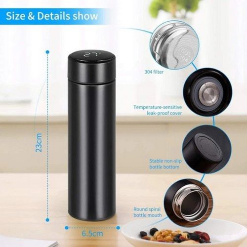 Smart Thermal Flask with Led Temperature Display, Stainless Steel Water Bottle LED Touch Display Screen