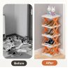 fa892178-4403-40f7-b16c-23f6070e2b4e 5 Layer Foldable Shoe Rack Organizer, Smart Foldable Shoe Rack
