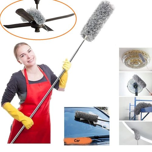 Extendable Flexible Duster for Cleaning Complicated Areas and ceiling fan
