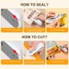 Mini Bag Sealer, Rechargeable Heat Sealer, 2 in 1 Chip Bag Sealer & Cutter, Mini Bag Sealer Machine, Portable Handheld Food Sealer for Plastic Bags