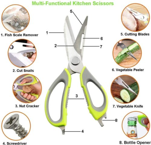 848249fc-f0ea-4ac0-aa05 8 In 1 Kitchen Scissors, Multi-Functional kitchen Scissor- ৮ ইন ১ রান্নাঘরের কাঁচি, মাল্টি-ফাংশনাল রান্নাঘরের কাঁচি