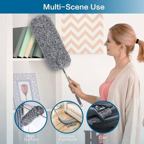 Extendable Flexible Duster for Cleaning Complicated Areas and ceiling fan