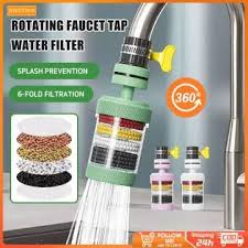 Tap Water Purifier 360-Degree Rotating Faucet Water Filter-ট্যাপ ওয়াটার পিউরিফায়ার 360-ডিগ্রি ঘূর্ণায়মান কল জল ফিল্টার।