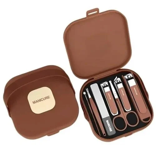 8 in 1 Manicure Kit Set.  8 in 1 Nail Clipper Set – Portable Stainless Steel Manicure & Pedicure Kit for Men & Women | Fingernail & Toenail Cutter Set | Personal Grooming Travel Kit with Case