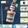 Tap Water Purifier 360-Degree Rotating Faucet Water Filter-ট্যাপ ওয়াটার পিউরিফায়ার 360-ডিগ্রি ঘূর্ণায়মান কল জল ফিল্টার।