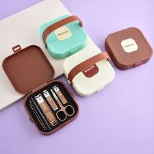 8 in 1 Manicure Kit Set.  8 in 1 Nail Clipper Set – Portable Stainless Steel Manicure & Pedicure Kit for Men & Women | Fingernail & Toenail Cutter Set | Personal Grooming Travel Kit with Case