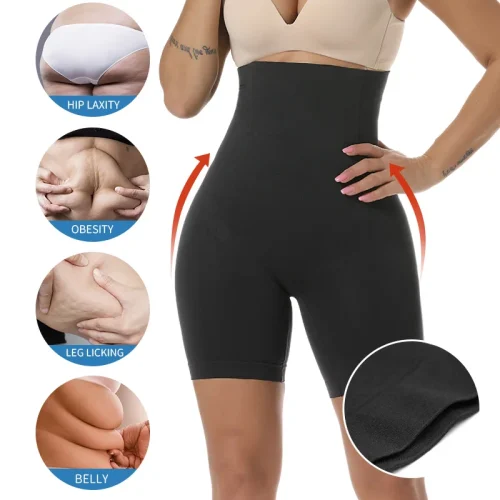 0adaad88-f71a-4b0b-8c19-e4b595aca99f Women Body Shaper Tummy Control Shorts Slimming Underwear High Waist Shaping Panties Thigh Slimmer Safety Short Pants Shapewear