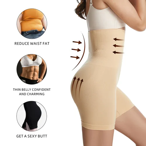 2ff4e64f-5791-47b0-a817-acc7e992a997 Women Body Shaper Tummy Control Shorts Slimming Underwear High Waist Shaping Panties Thigh Slimmer Safety Short Pants Shapewear