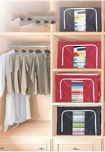 51buRlY5hwL Winter Summer Cloths Storage Organizer Bags. Blankets Cover, Cloth Organizer, Winter Wardrobe Storage Organizer