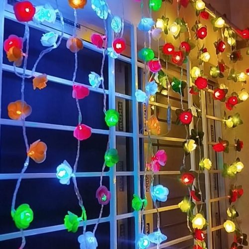 80 Rose Flower Fairy String Light - LEDs Modes change - Room Decoration Light