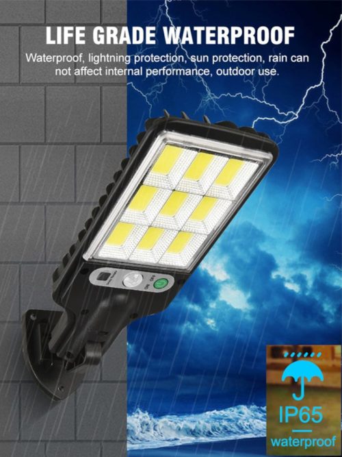 Solar Street Lights Waterproof Outdoor Sensor Solar Outdoor Garden Lamp JX-616 Powered Motion Sensor Light Control for Garden COB/LED Solar Light Outdoor Solar Lamp