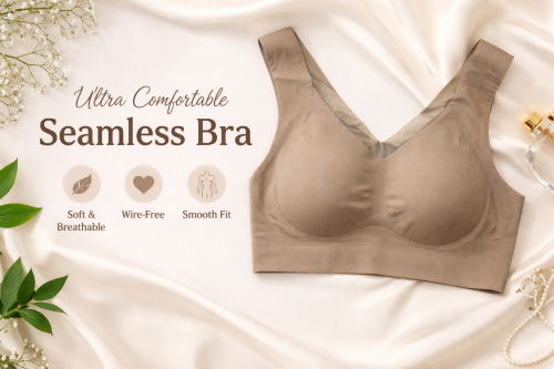 Summer Sexy Push Up Wireless Bras for Women – Fashion Deep Cup Bra Hide Back Fat