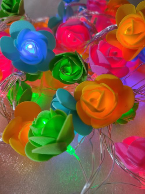 S8a6d84e4a8794ee1a6e4ca5ab2f89184a Rose Flower Fairy String Light - LEDs Modes change - Room Decoration Light