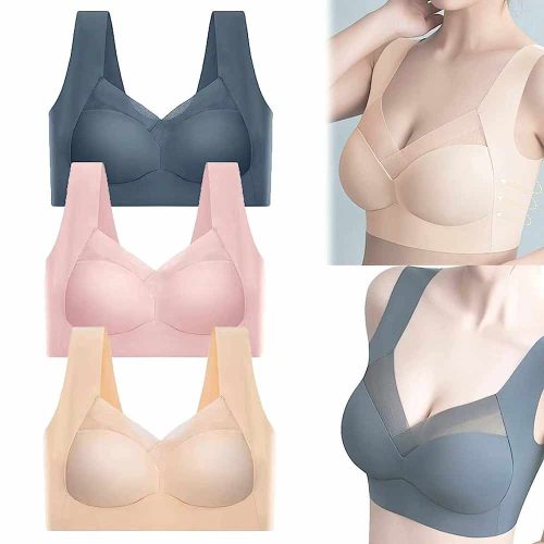 Summer Sexy Push Up Wireless Bras for Women – Fashion Deep Cup Bra Hide Back Fat