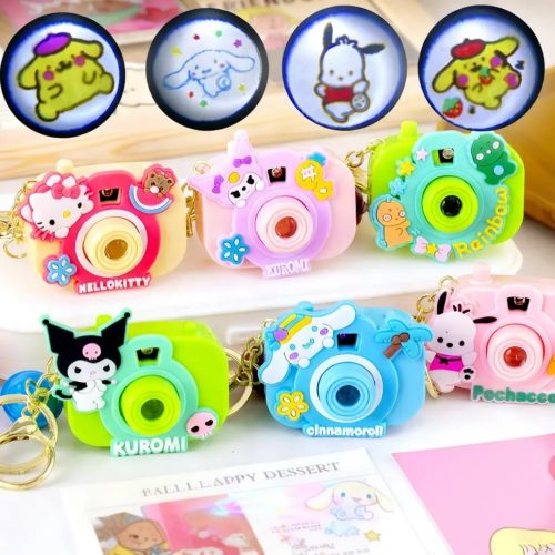 Premium Creative Cartoon Projection Camera Keychain - Sanrio & Cute Characters Edition