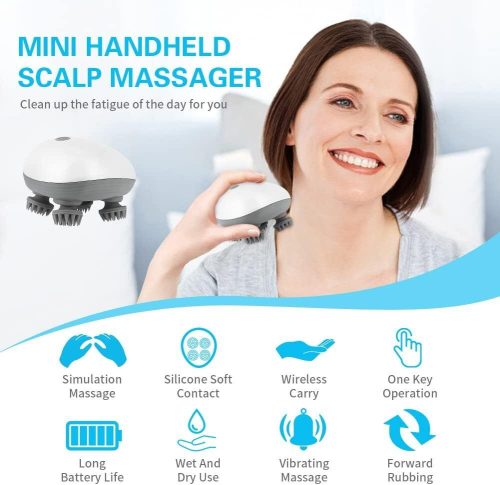 Scalp Head Hair Massager Electric Health Care Antistress Relax Body Massager Deep Saude Tissue Prevent Body Massage
