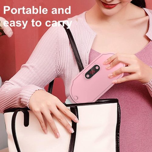Menstrual Heating Pad & Slimming Massage Belt with LCD Display, Portable Warm Uterine Belt, Electric Menstrual Cramp Heating Belt with 3 Heat Levels and Massage Modes, USB Rechargeable, Indisposition Gift for Women